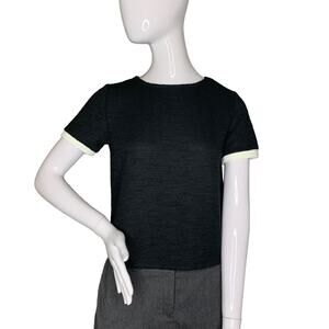 Zara Trafaluc Women Top Short Sleeve Black Size M